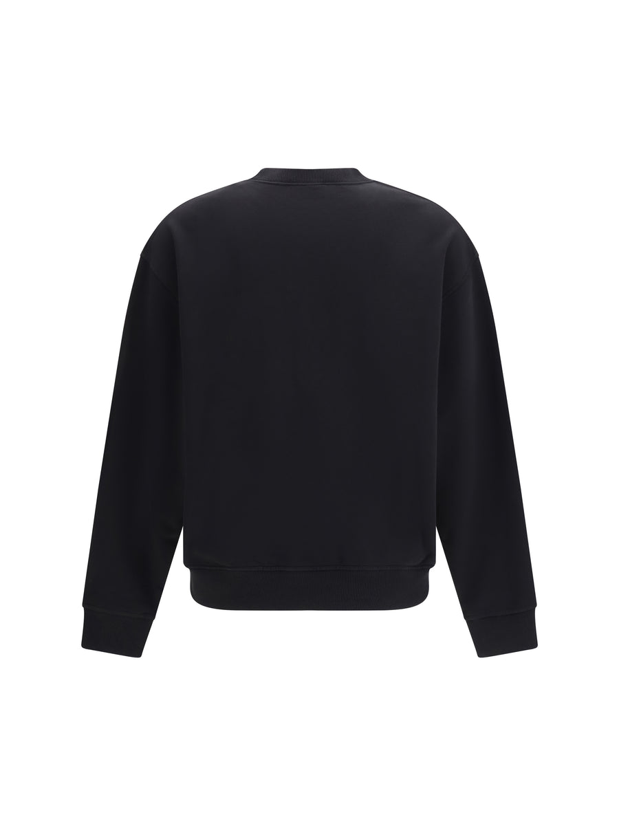 Sweatshirt Neck Logo Black-Red Black/red Cotton Sweatshirts