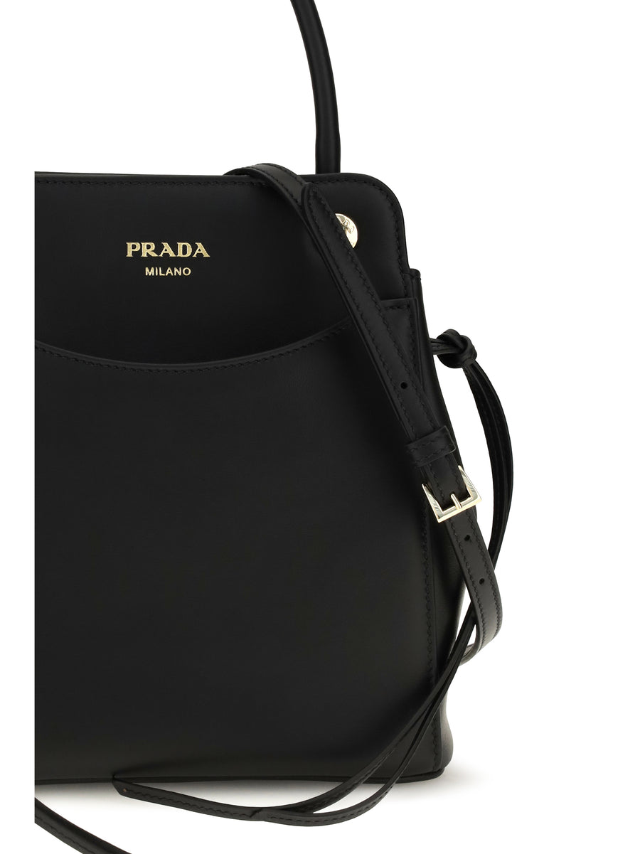 Mini Handbag Carry Black Calf Leather Shoulder Bags