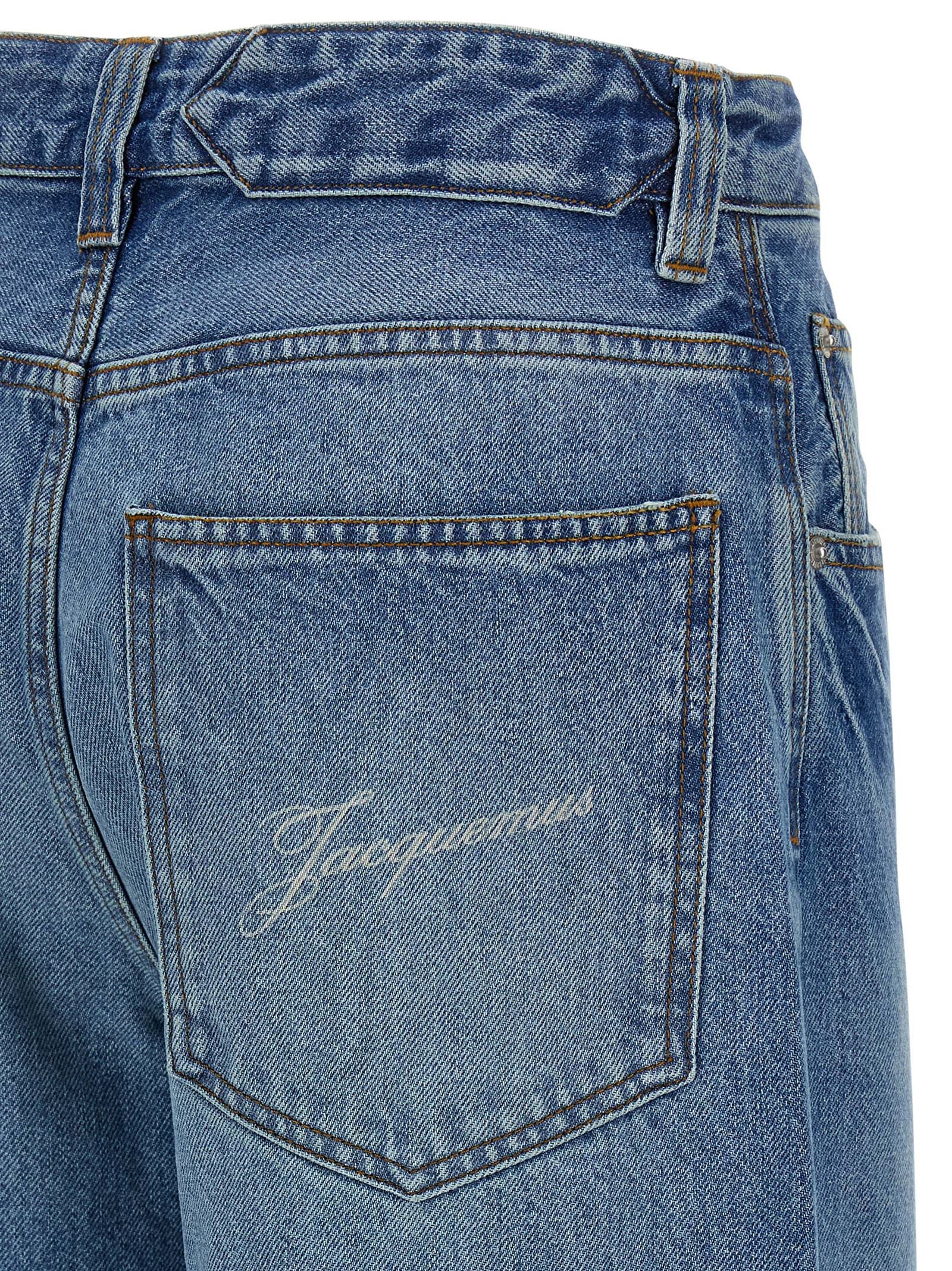 Le De-Nîmes Large jeans Light Blue Cotton