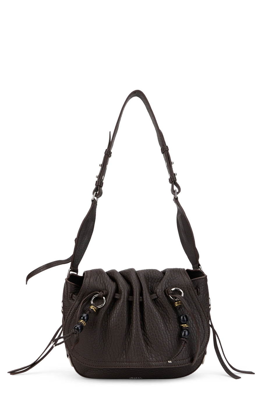 Shoulder Bag Bolton Chocolate Lambskin Leather