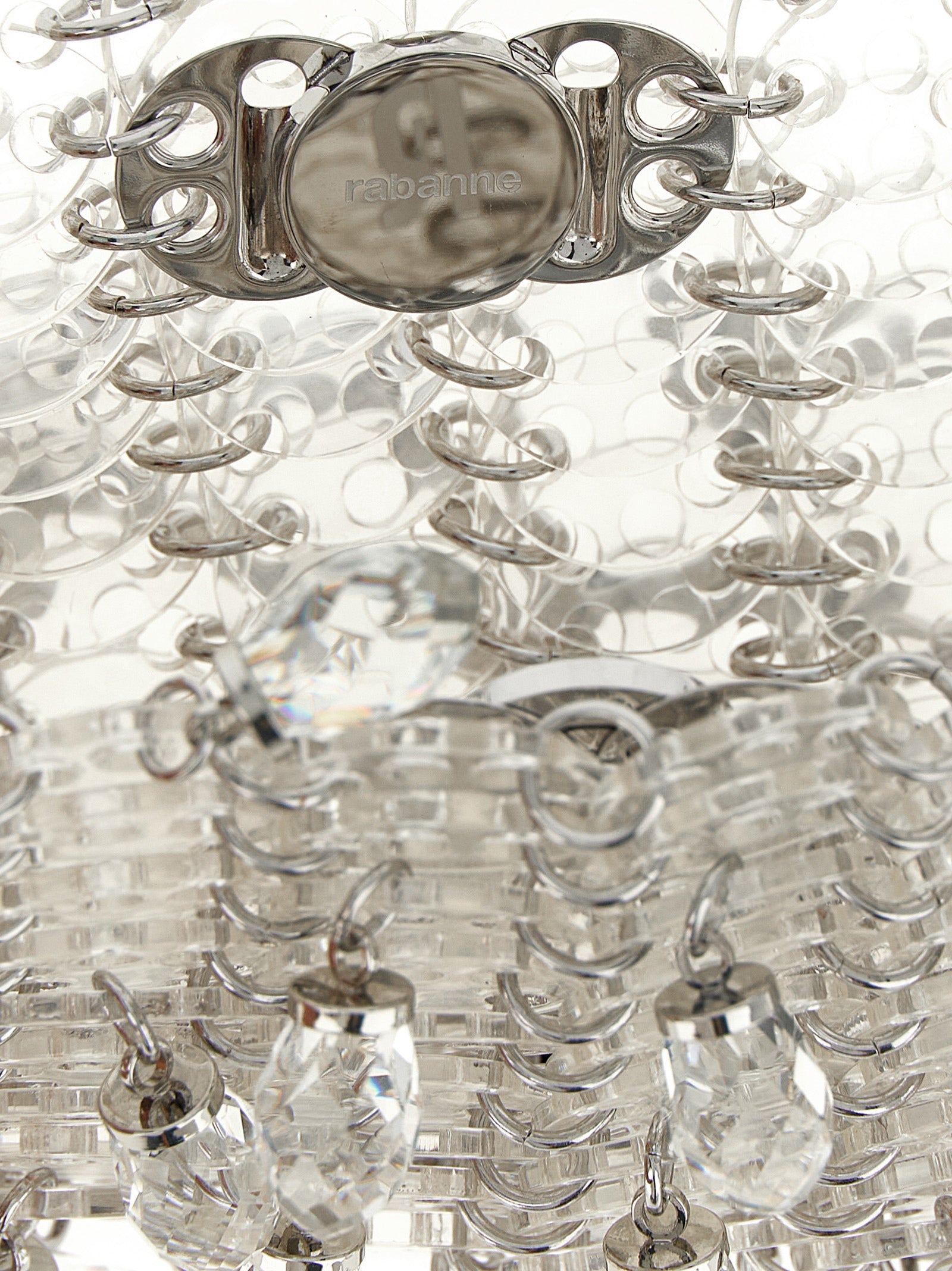 1969 Nano Crystal Resin Shoulder Bag Silver Synthetic Resins Pt Sst