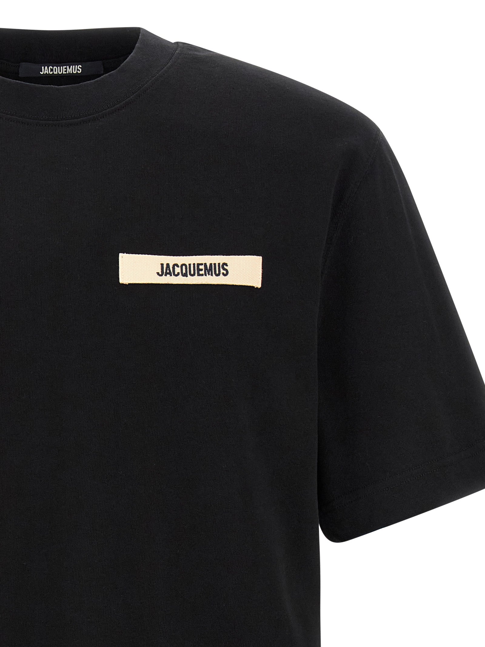 Gros Grain T-Shirt Black Cotton