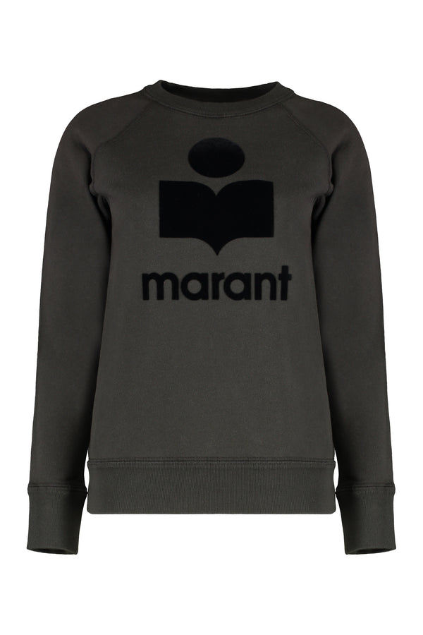 Isabel Marant Millyny Logo Sweatshirt Black Cotton Sweatshirts
