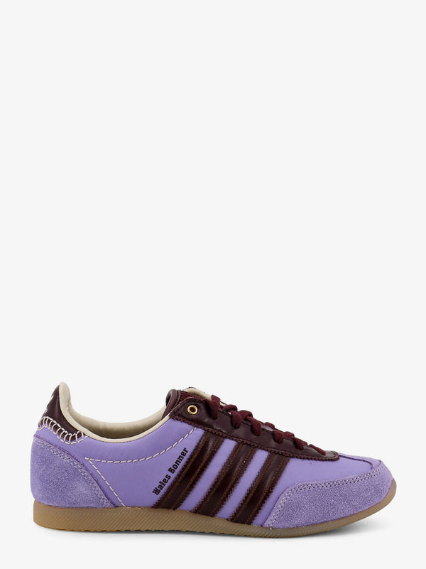 Nylon Sneakers With Suede Inserts Purple Pelle/nylon Trainers