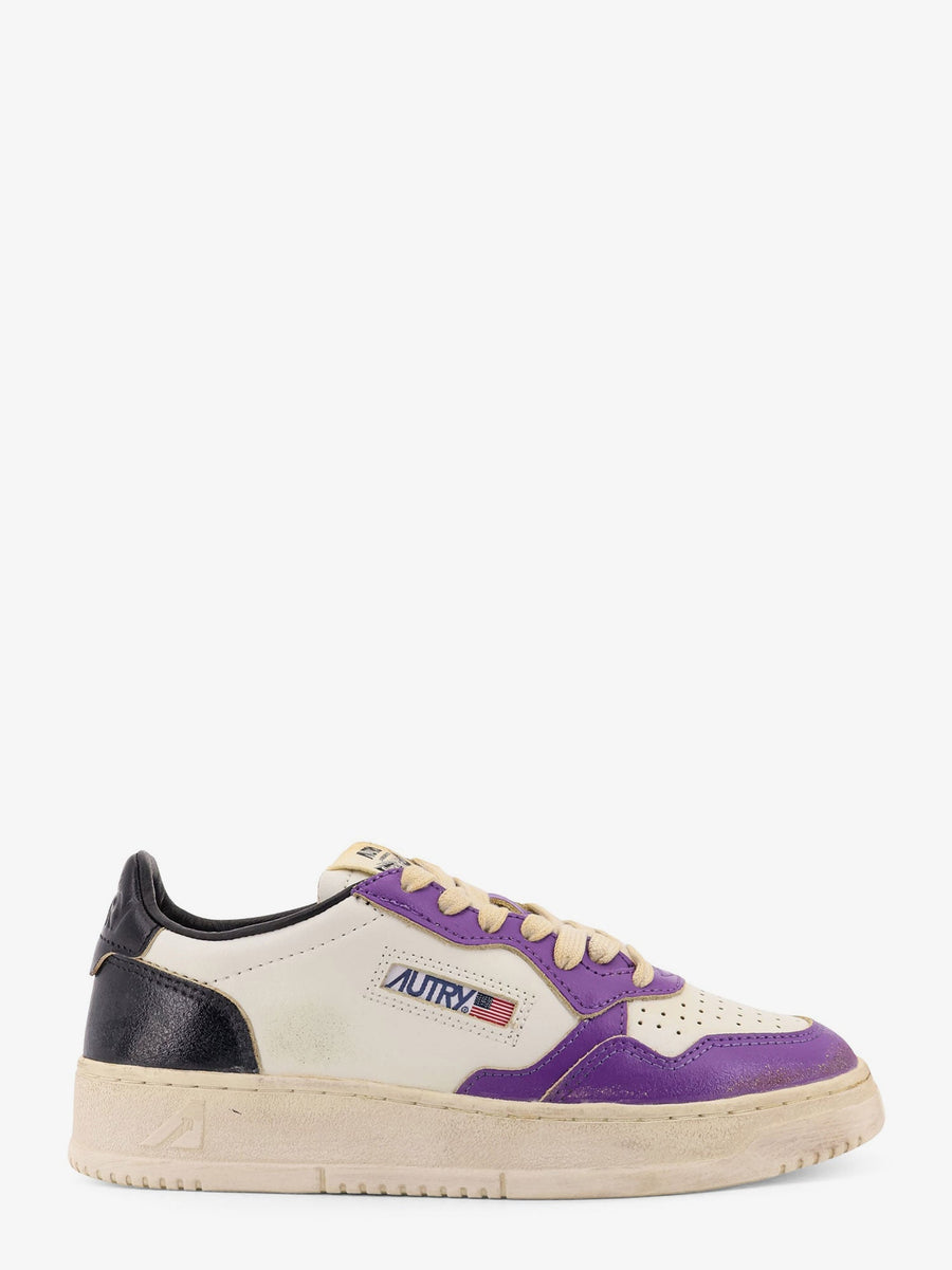 Super Vintage Low-Top Leather Sneakers Purple Trainers