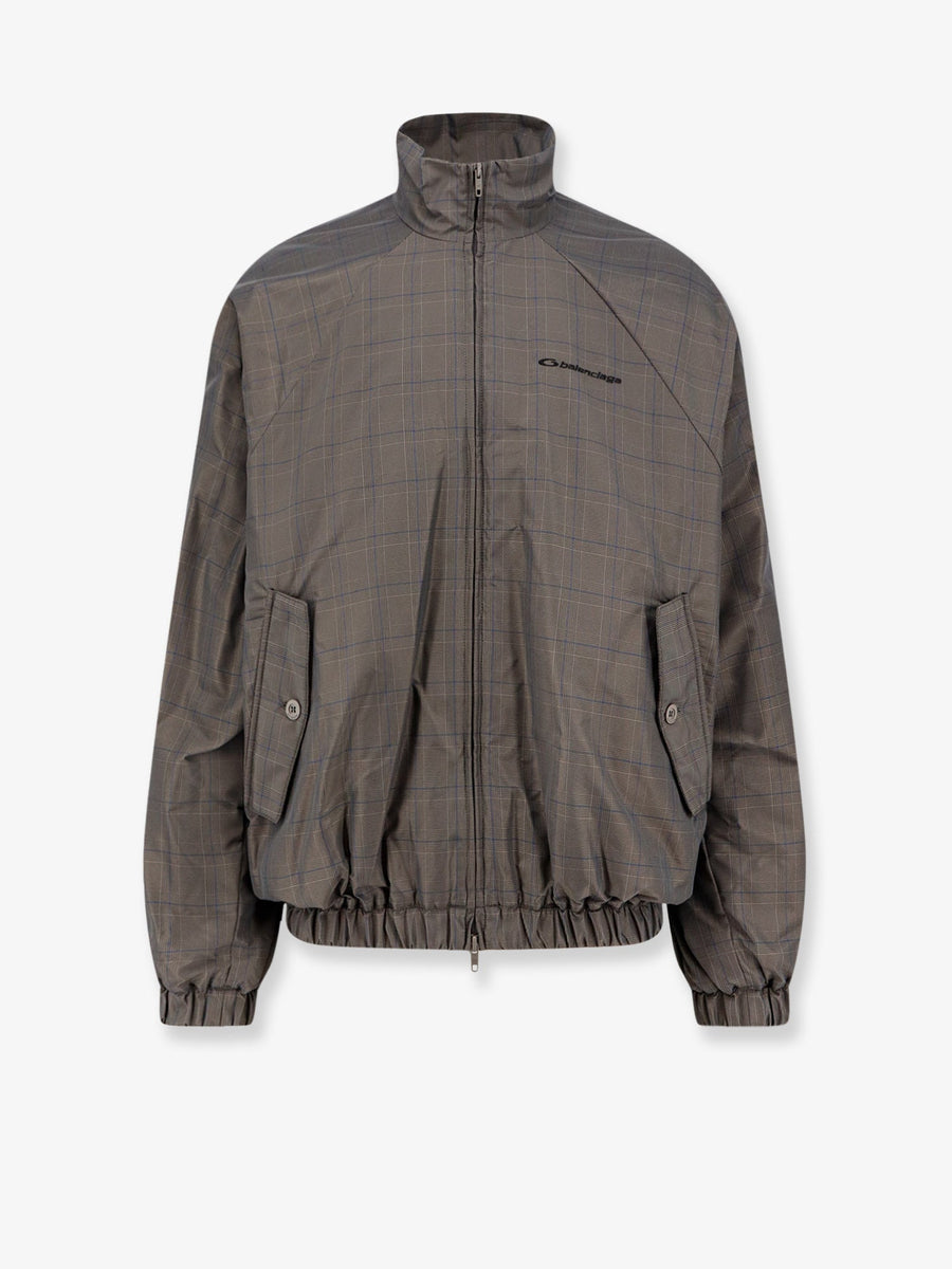 Madras Nylon Jacket Brown Polyamide
