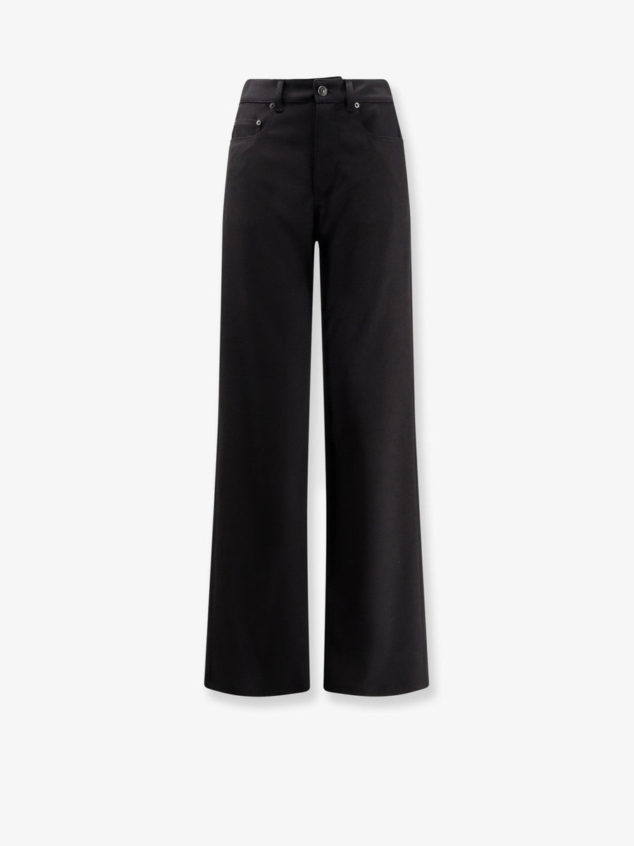 Stretch Wool Trousers Black