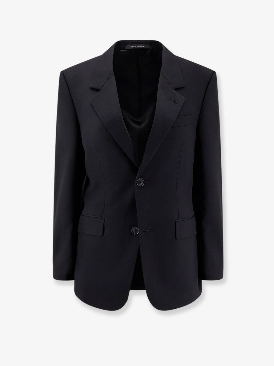 Tailored Standard Blazer Black Wool Blazers