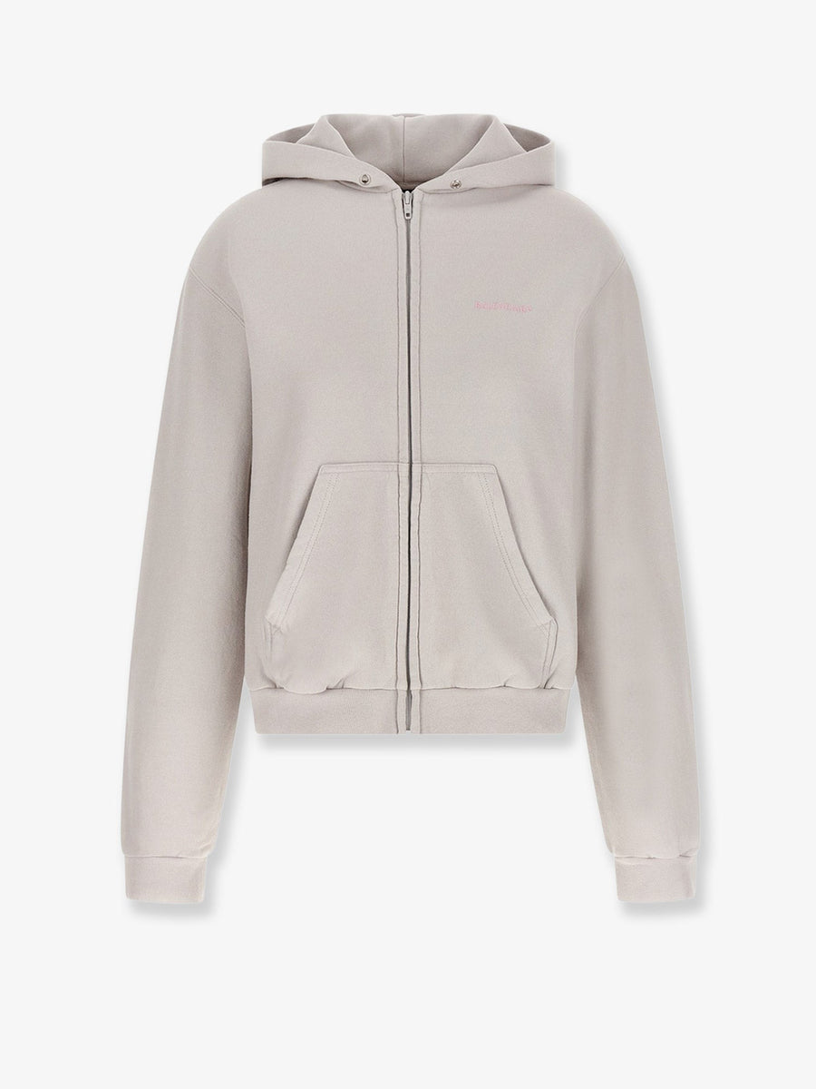 Cotton Hooded Sweatshirt Grey Sweatshirts