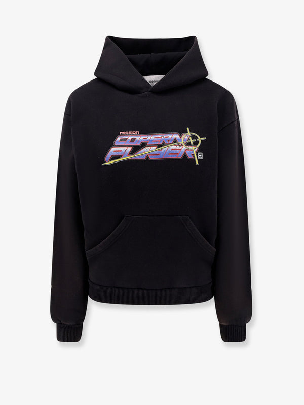 Cotton Hooded Sweatshirt Black Sweatshirts