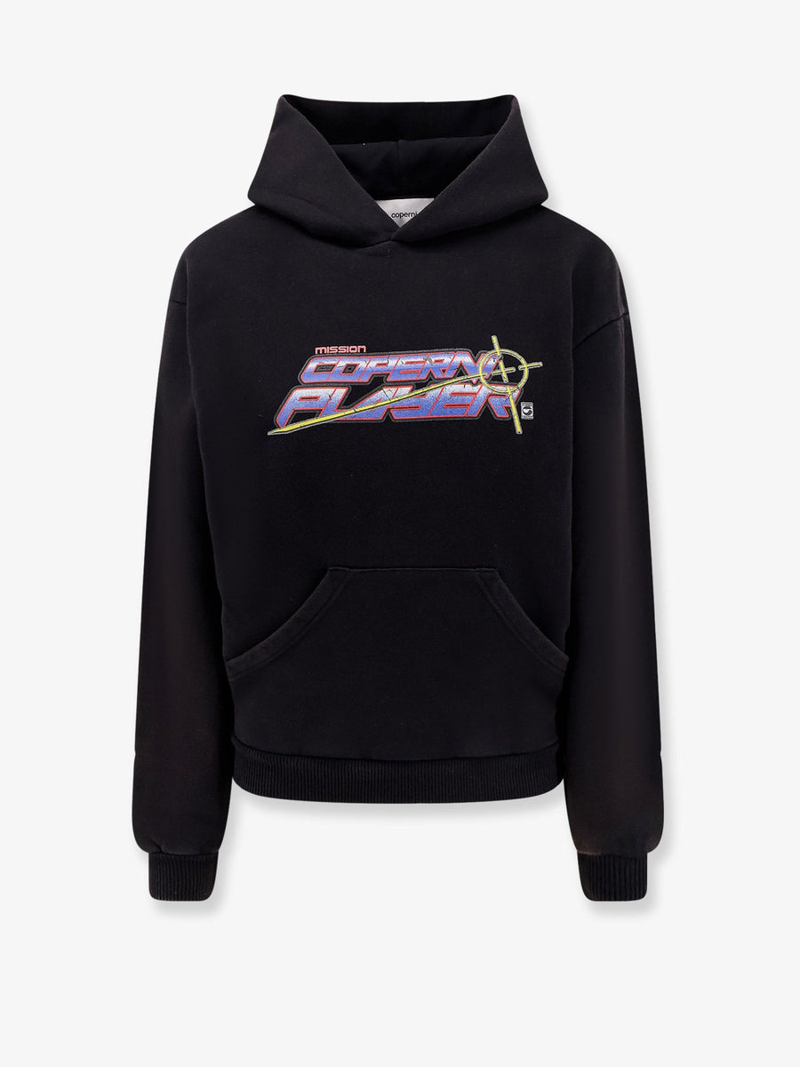 Cotton Hooded Sweatshirt Black Sweatshirts