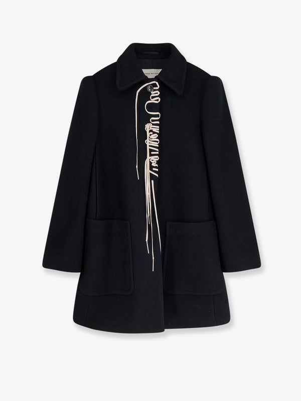 Rebela Wool-Blend Coat Black Shell: Wool