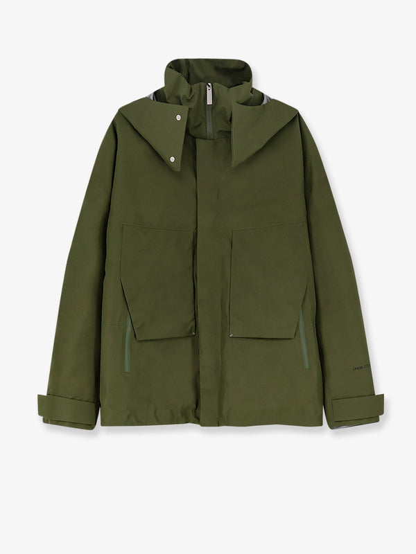 Waterproof Padded Jacket Green Polyester