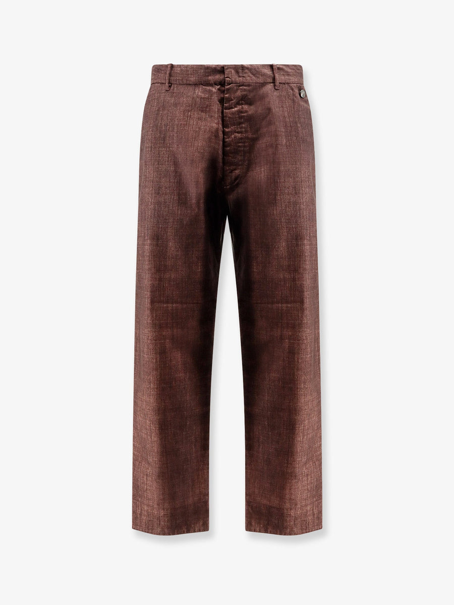 Trousers Gum Wool Brown