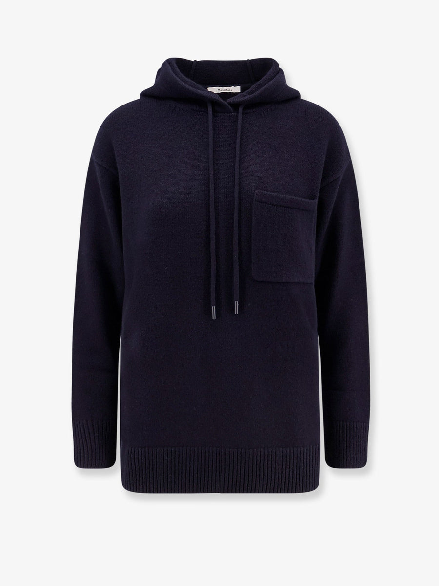 Hooded Sweater Liana Blue Wool