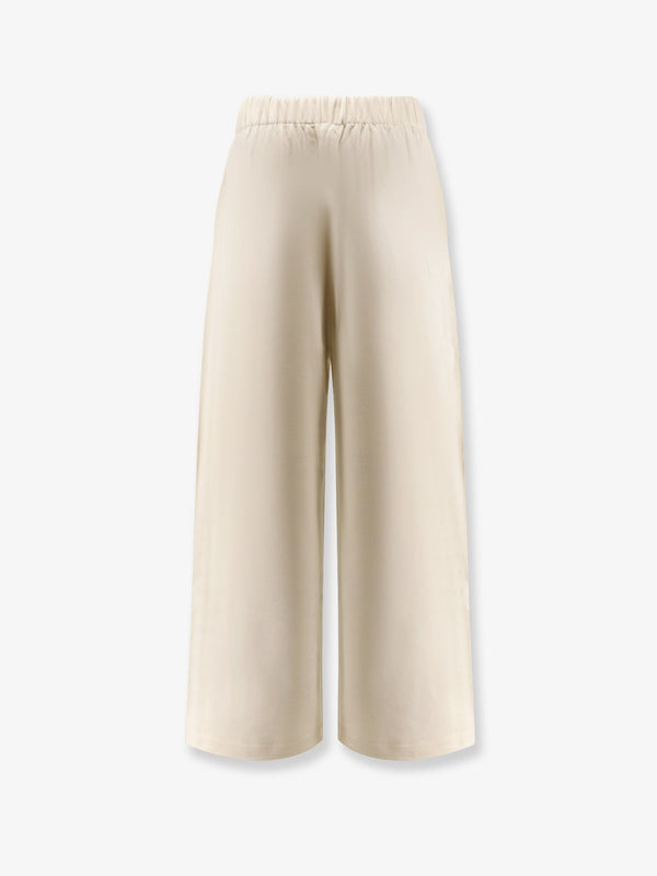 Jogger Trousers Filovia Silk-Cotton White