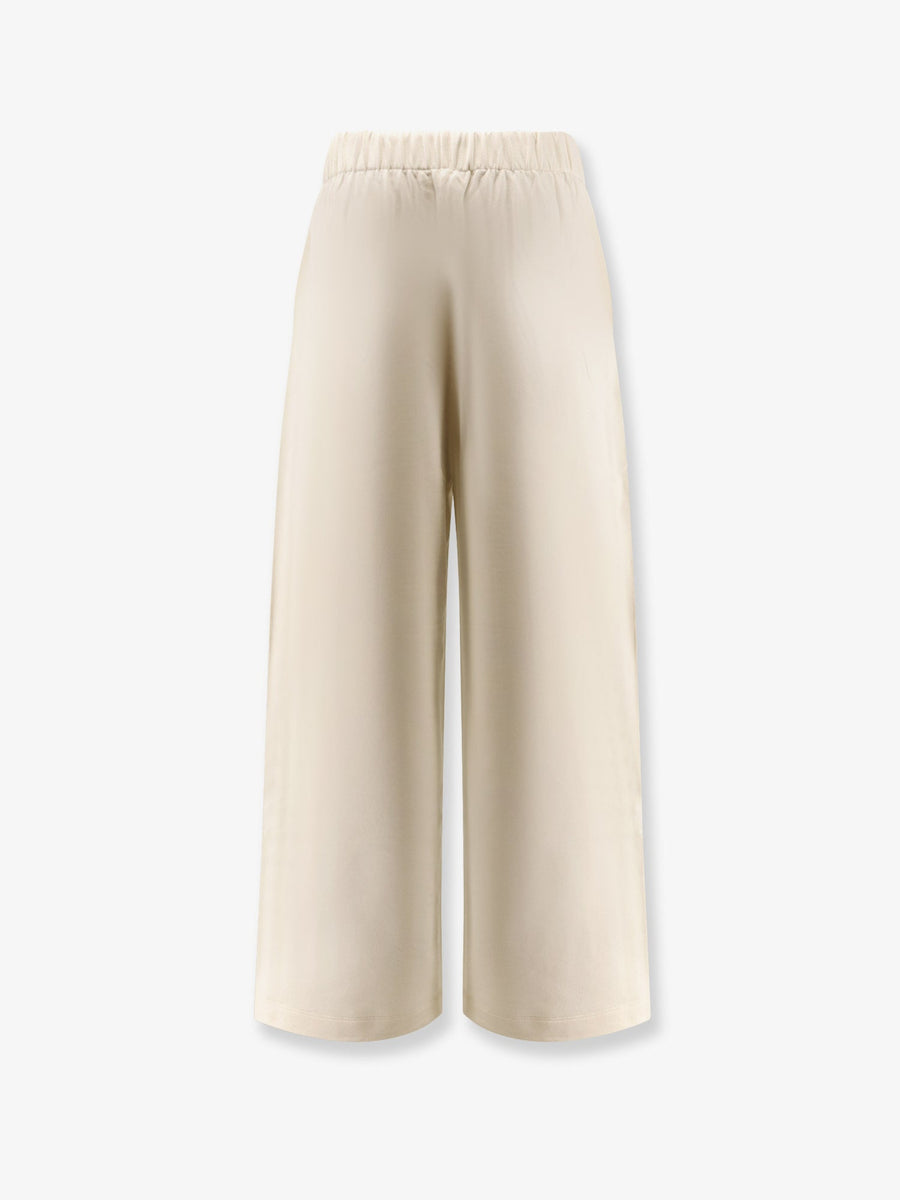 Jogger Trousers Filovia Silk-Cotton White