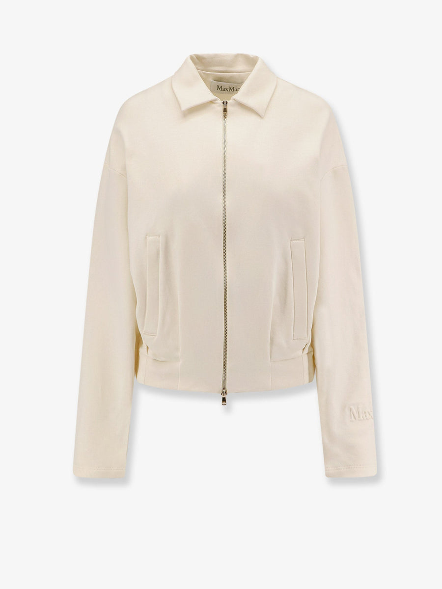 Silk And Cotton Sweatshirt White Sweatshirts