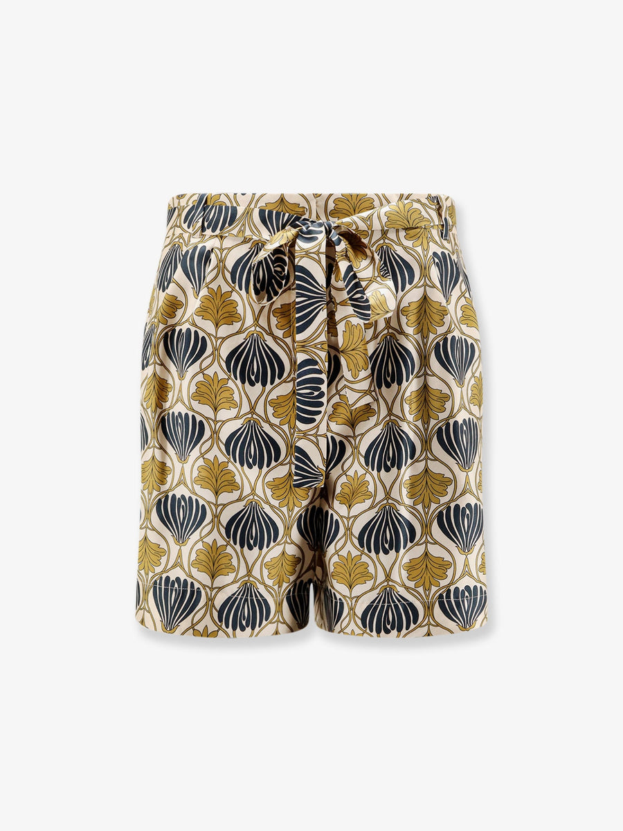 Multicolor Silk Shorts