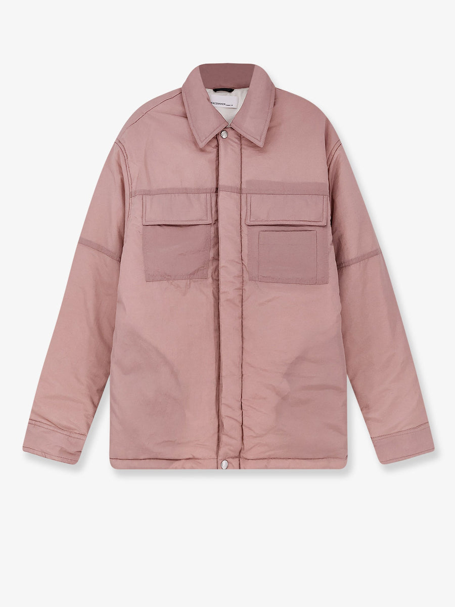 Padded Overshirt Jacket Pink Polyamide