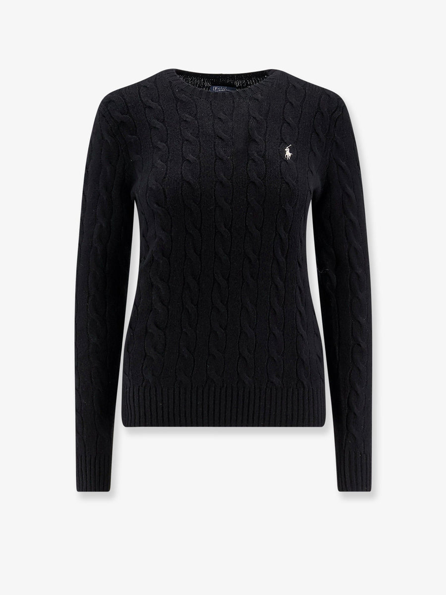 Cable-Knit Wool And Cashmere Sweater Black