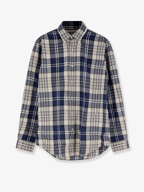 Custom Fit Cotton Shirt Blue