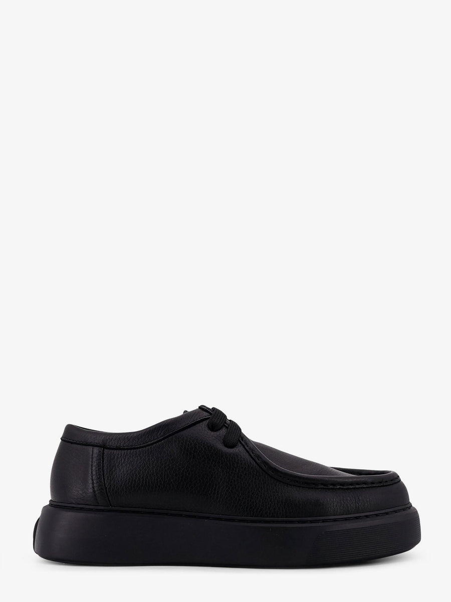 Leather Lace-Up Shoes Black Pelle