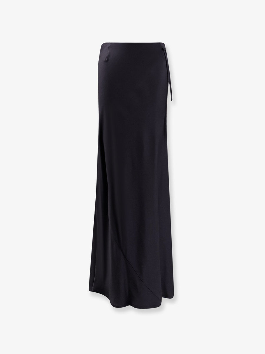 Skirt Elvira Satin Blue Acetate