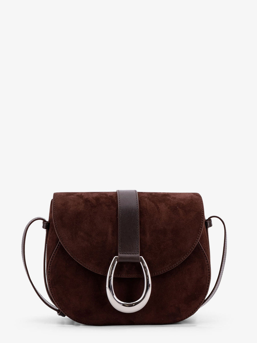 Crossbody Bag Bella Saddle Brown Suede Leather Shoulder
