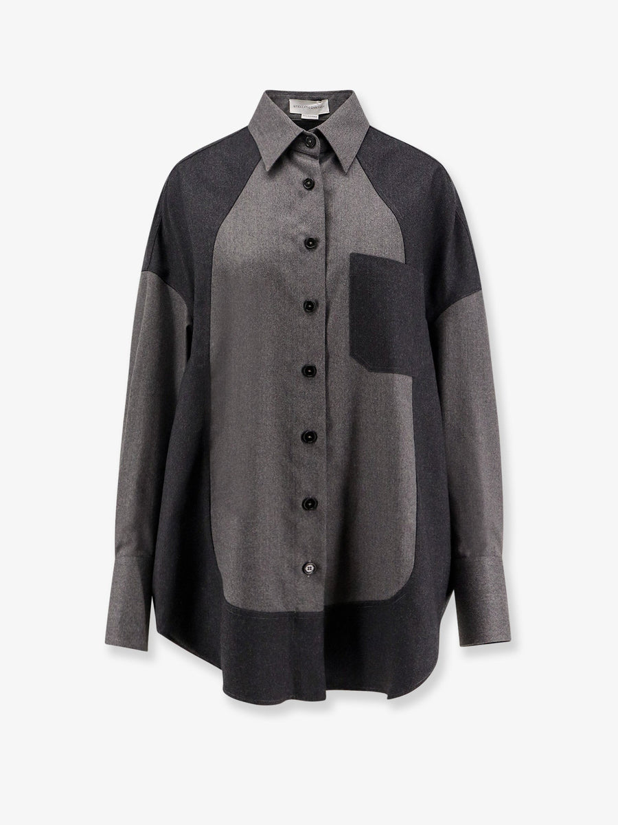 Oversize Wool Shirt Grey