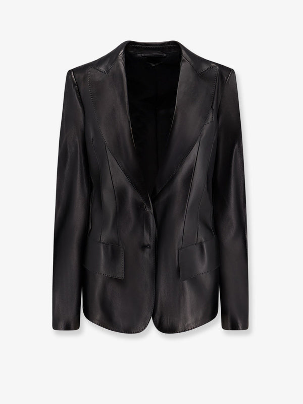 Leather Blazer Black Jacket