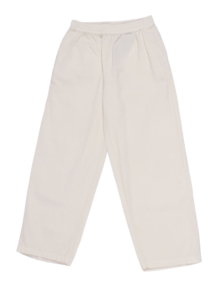 Aster Woven Pants Beige Cotton Organic