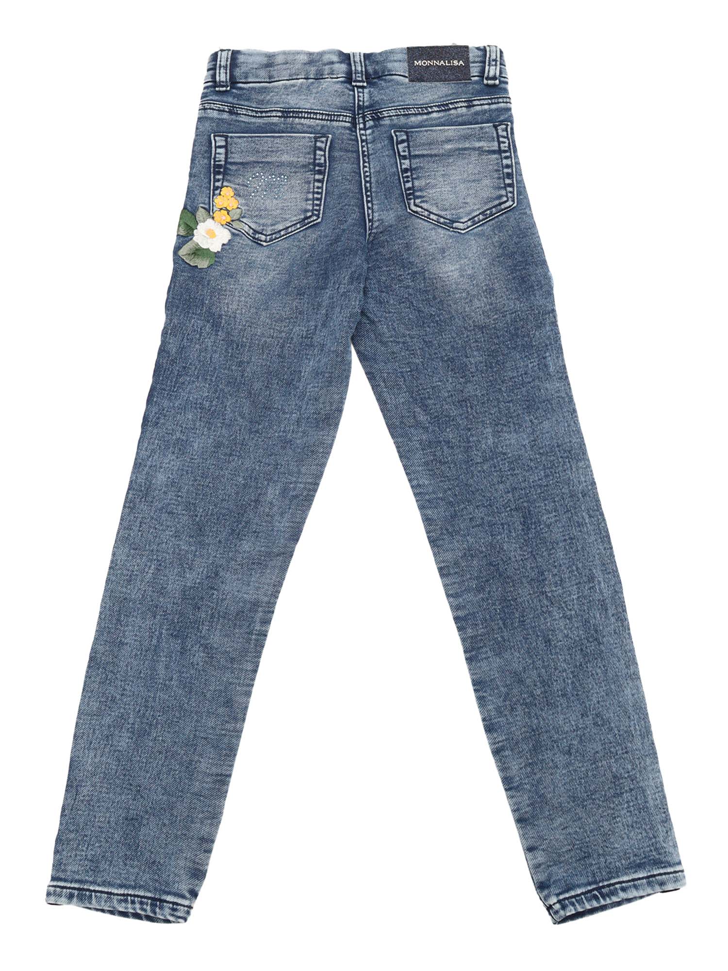Jeans Blue Cottone Polyester Elastane