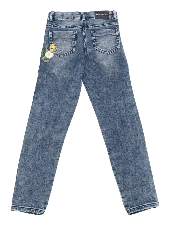 Jeans Blue Cottone Polyester Elastane