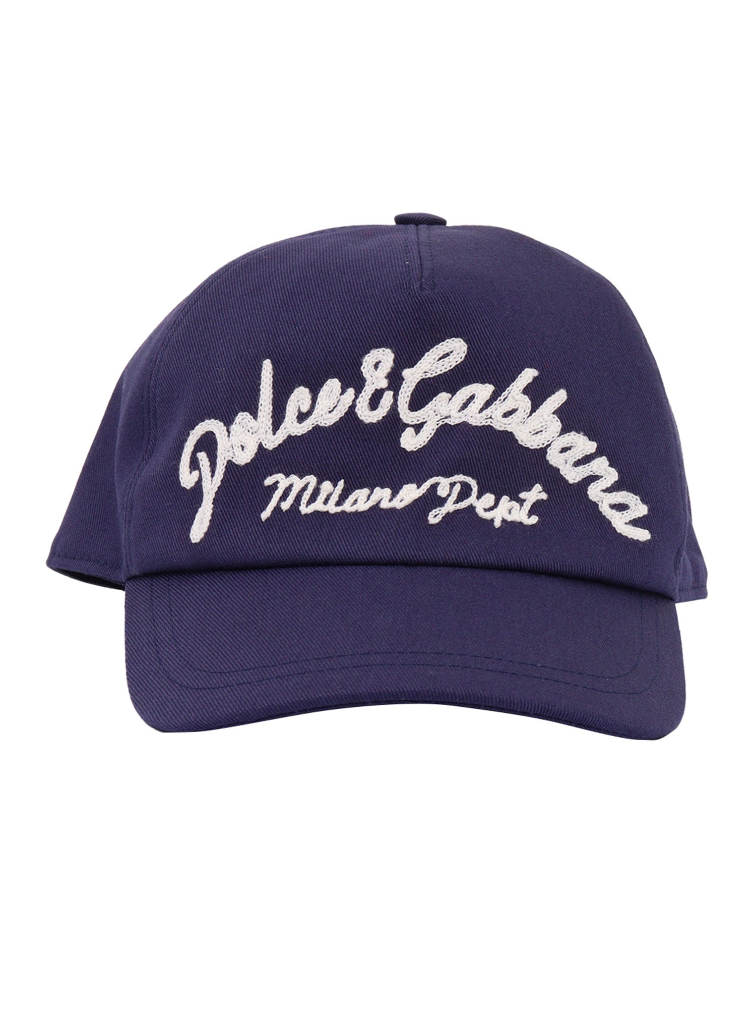 Peaked Cap Blue Cotton Fabric 2 Hat