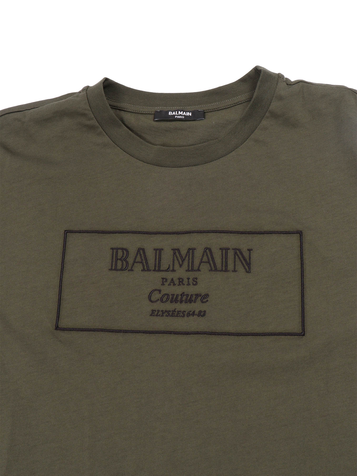T-Shirt-Top Green Cotton Short Sleeves T-shirt