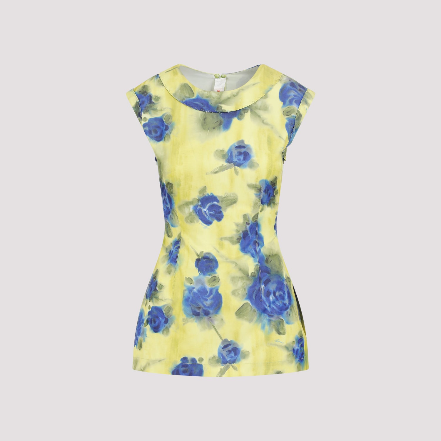 Polyester Top Yellow & Orange Cotton