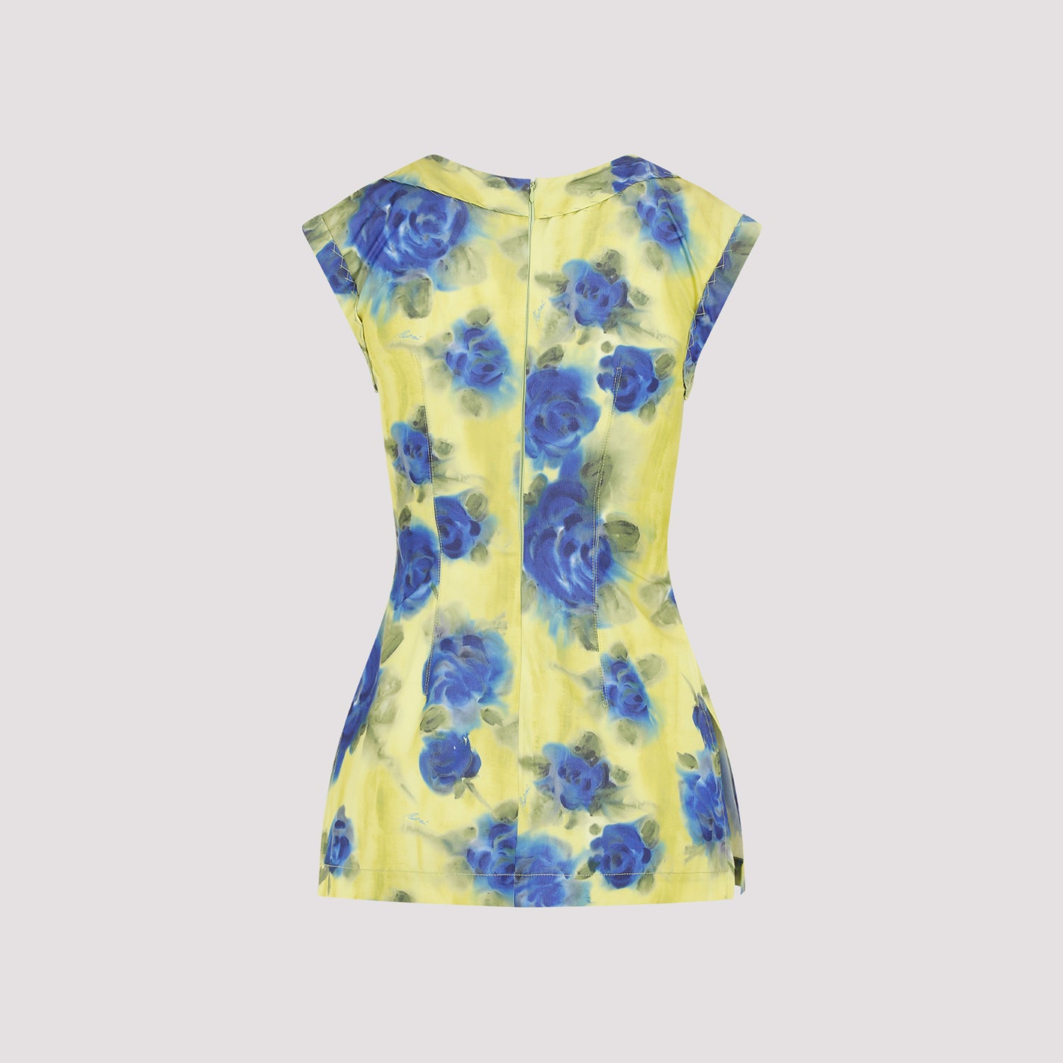 Polyester Top Yellow & Orange Cotton