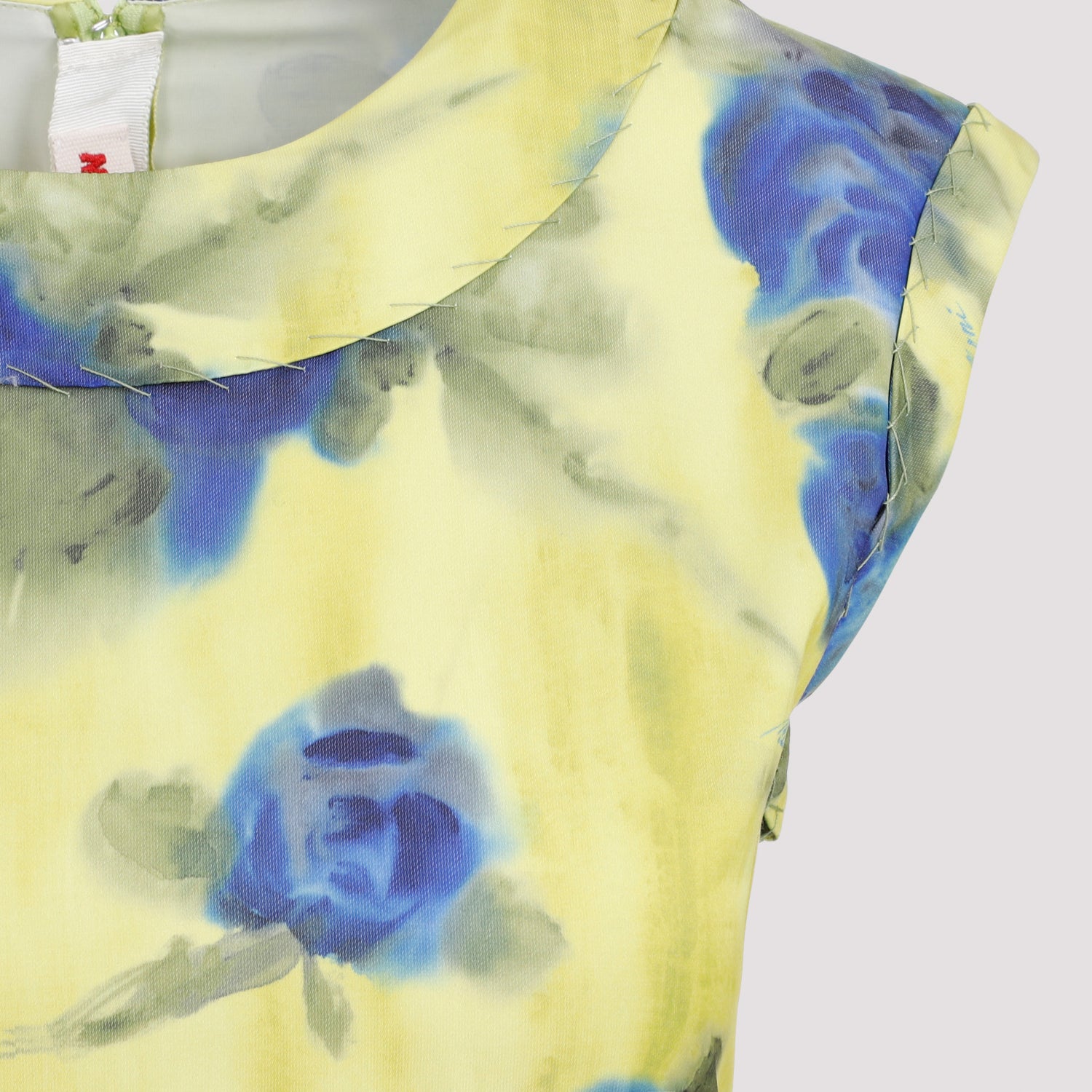 Polyester Top Yellow & Orange Cotton