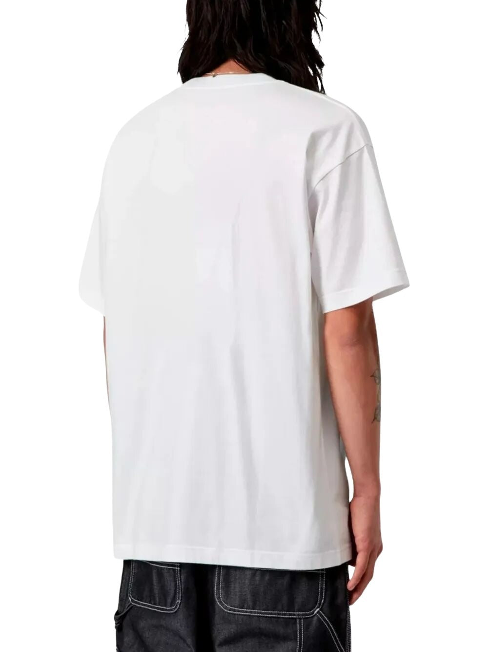 S-s Barbwire C T-shirt White Organic Cotton Single Jersey Tshirt