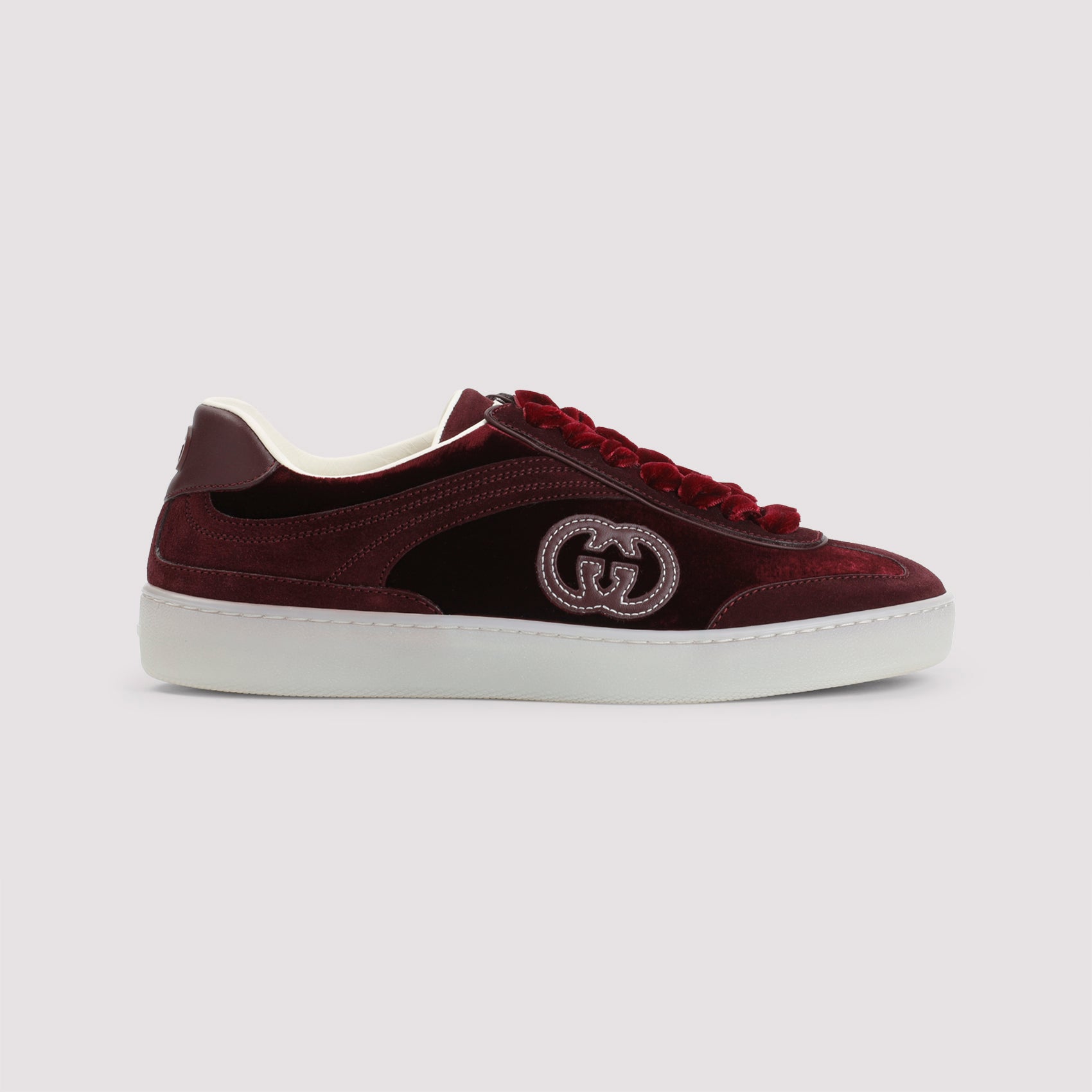 G74 Sneakers Red Suede Leather Rubber Shoe