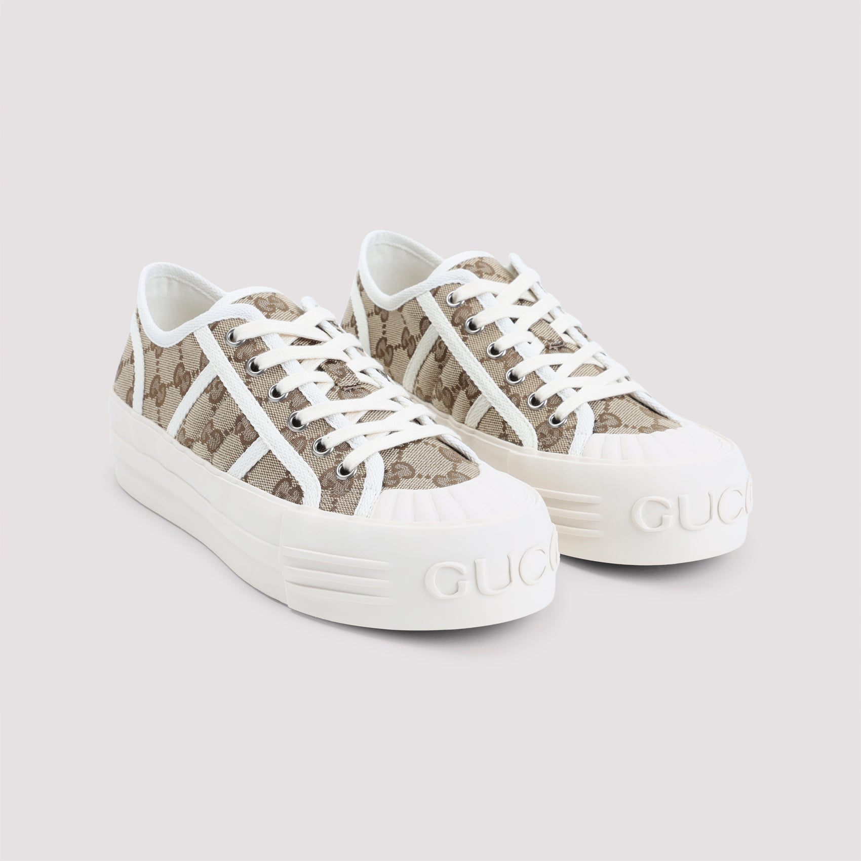 Julia Sneakers Nude & Neutrals Polyester Cotton Polyamide