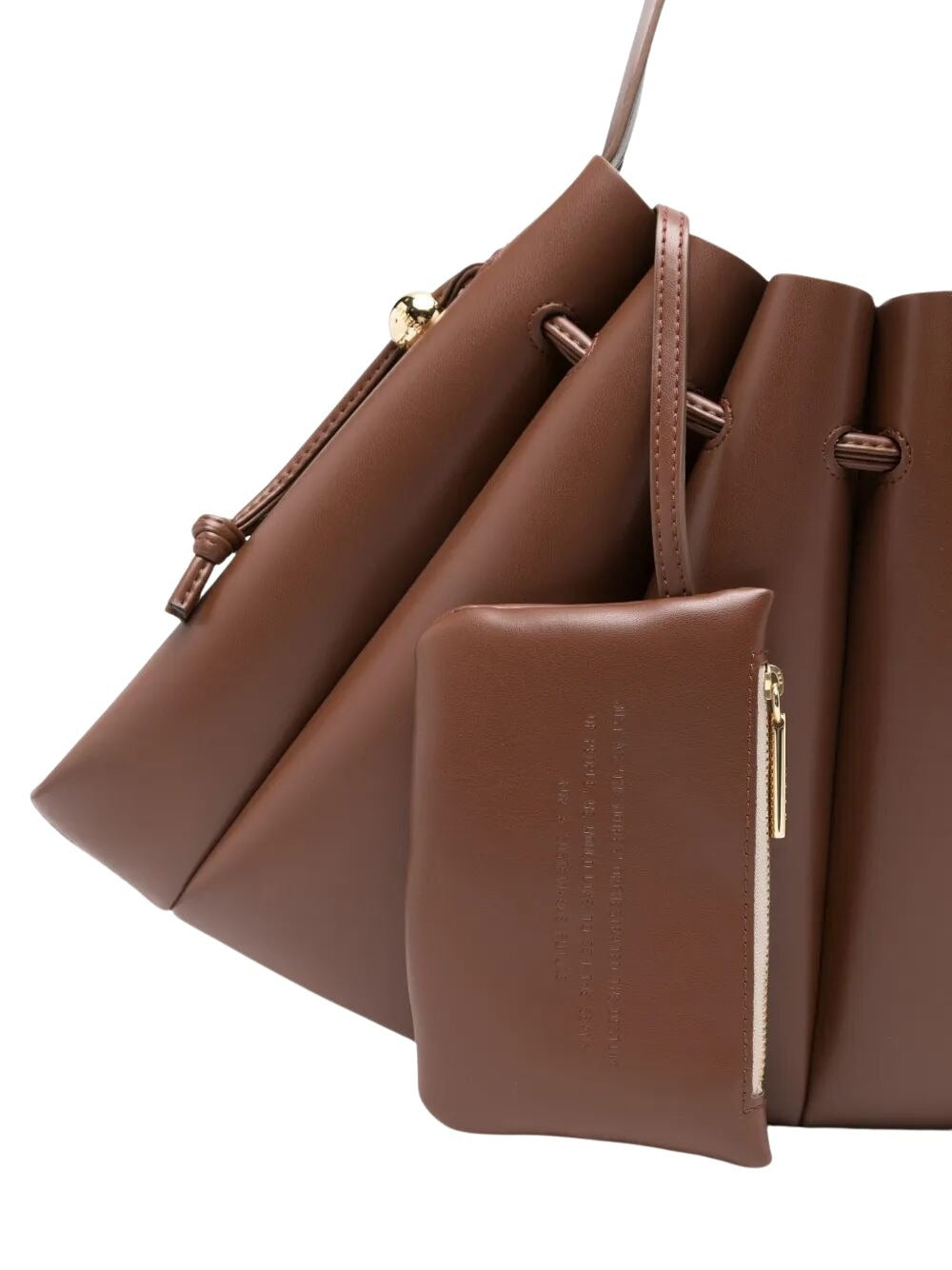 Calipso Vegan Fabric Brown Polyurethane Bag