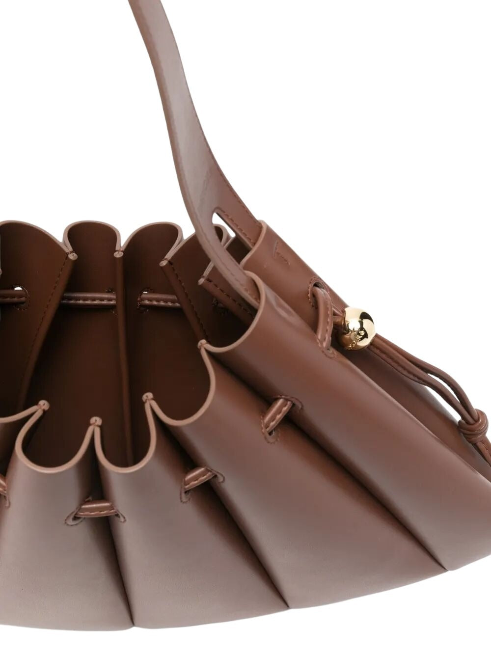 Calipso Vegan Fabric Brown Polyurethane Bag