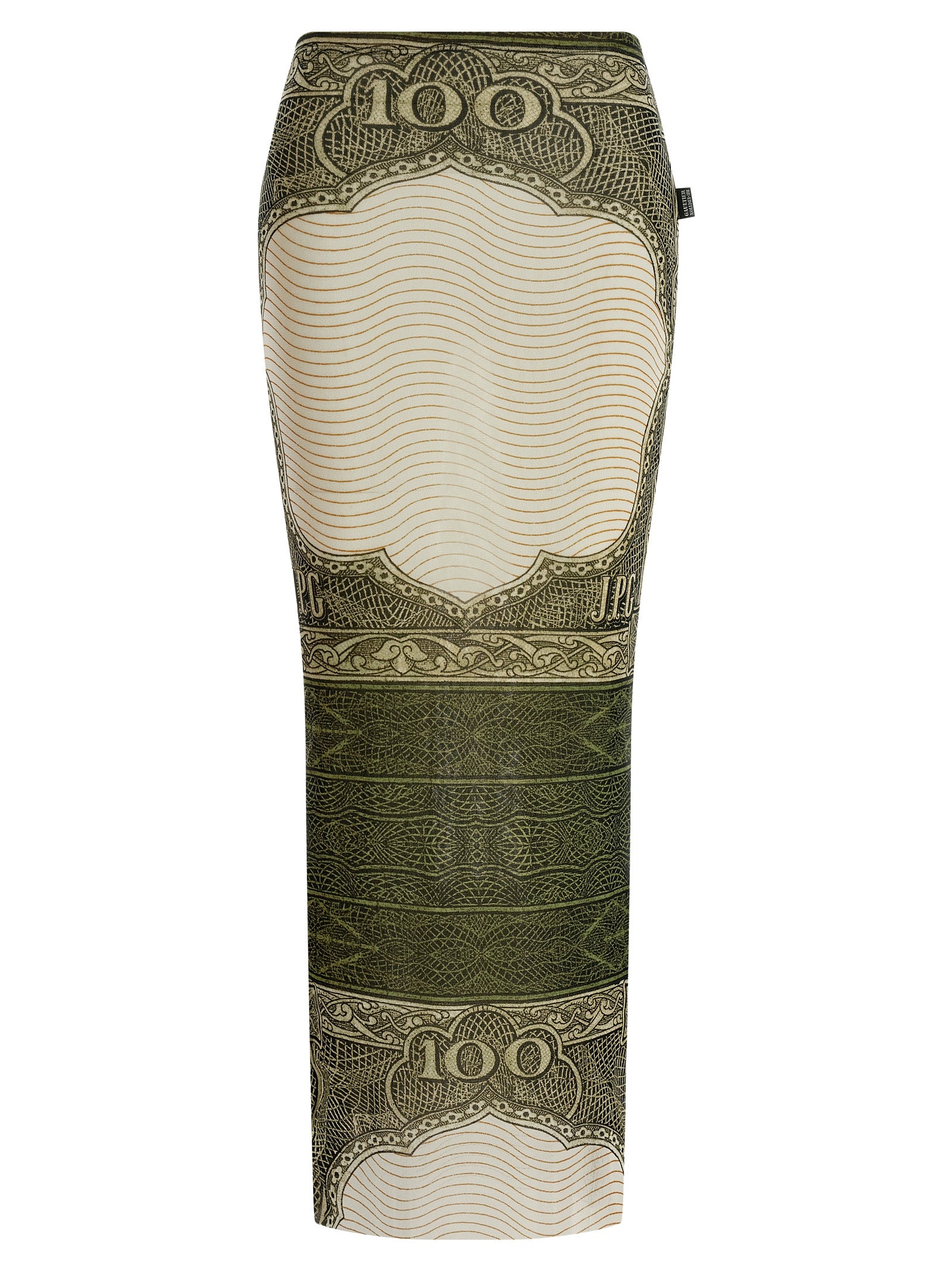 Re-edition - The Green Cartouche skirt Multicolor Polyamide
