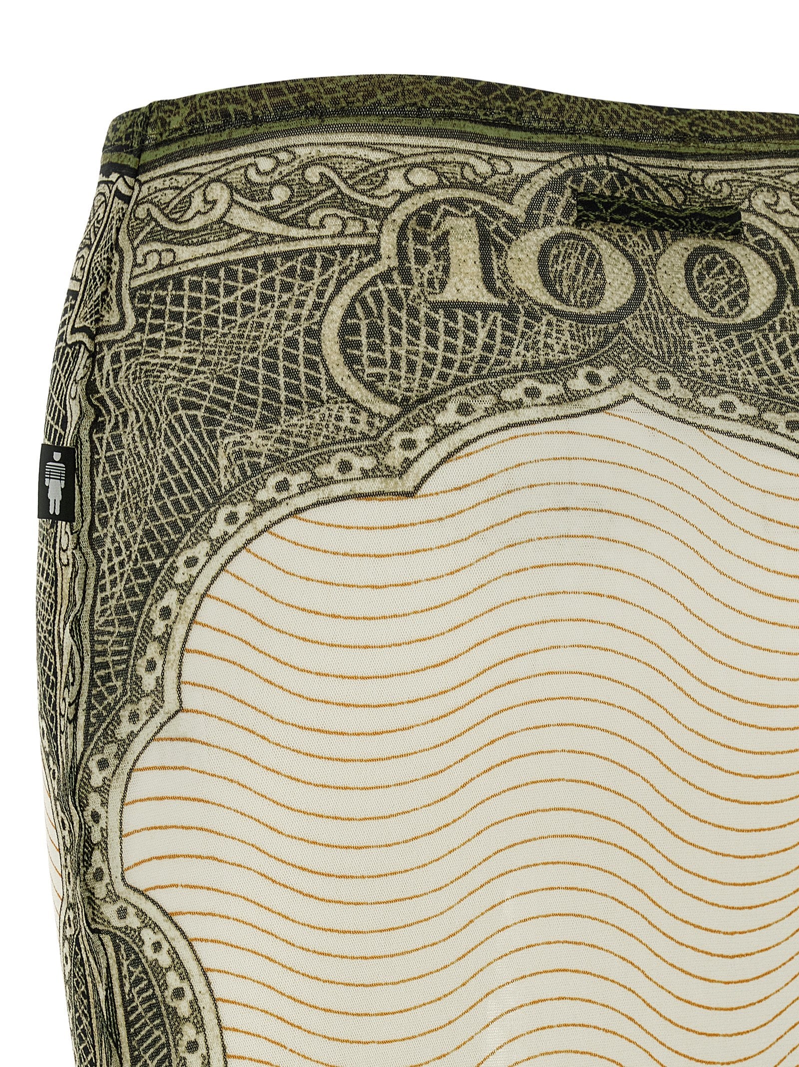 Re-edition - The Green Cartouche skirt Multicolor Polyamide