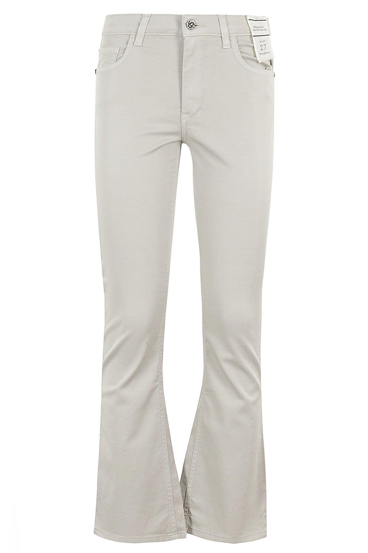 Monica Z Grey Cotone Elastan Pantaloni