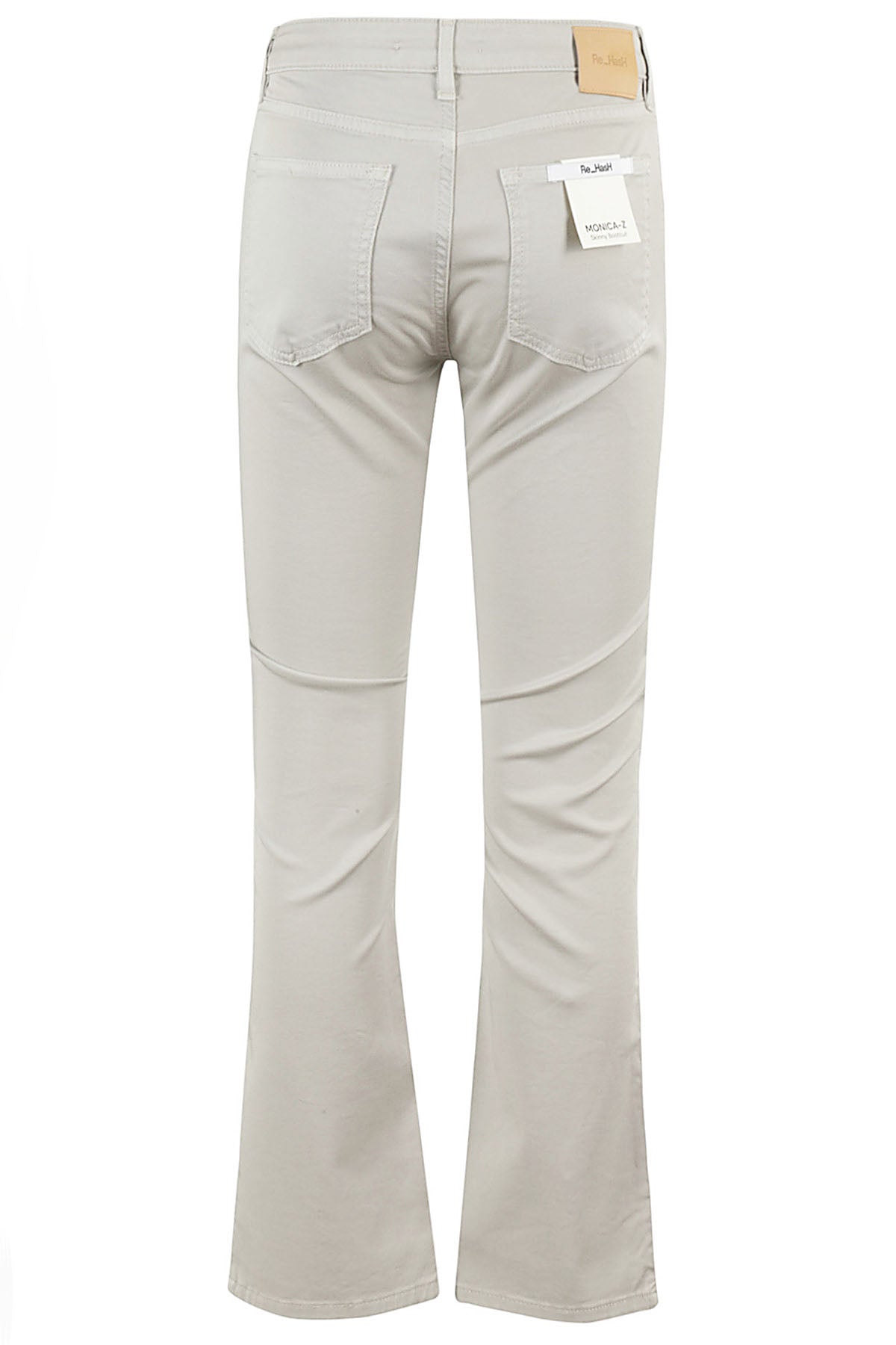 Monica Z Grey Cotone Elastan Pantaloni