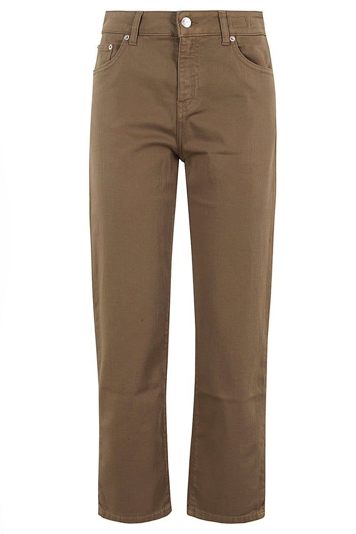 Adid Brown Cotone Fibra Di Gomma Pantaloni