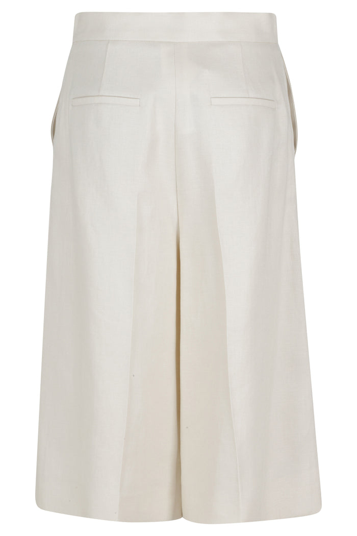 Kaki White Lino Pantaloni